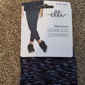 Girls fleece lined seamless leggings